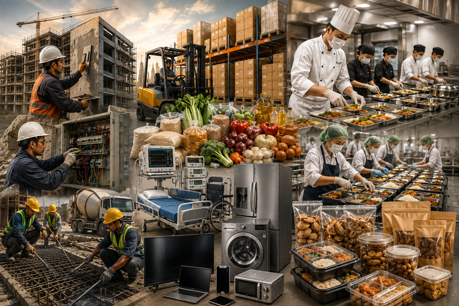 Proyek konstruksi, gudang pengadaan, dan dapur produksi Radjawali Persada Indonesia