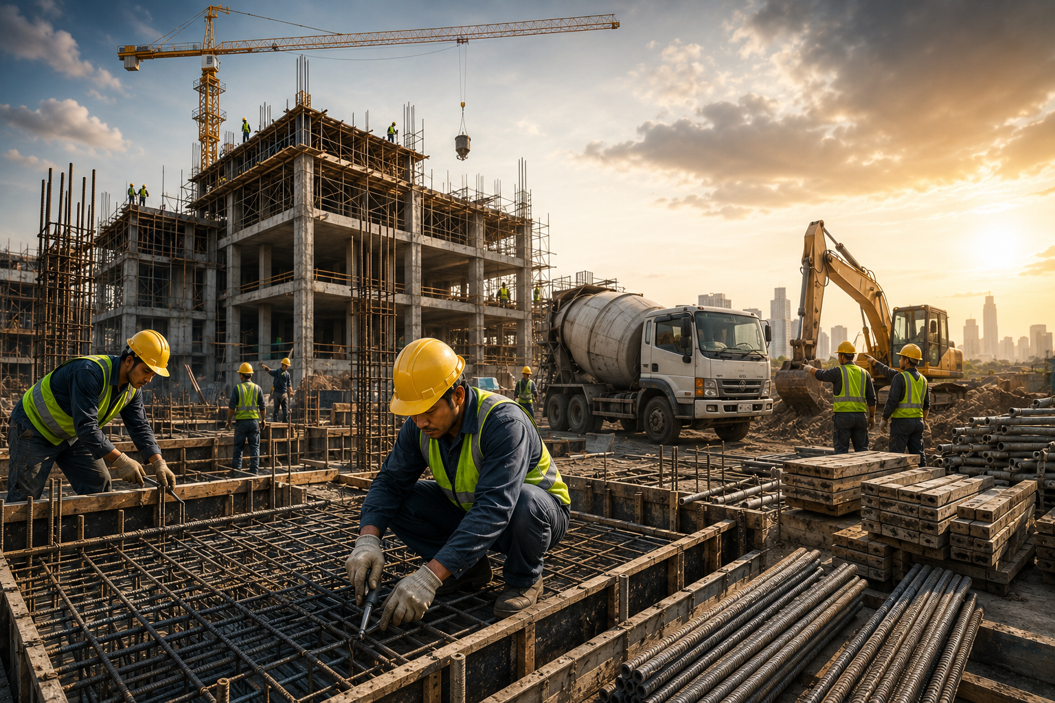 Tim Radjawali Konstruksi mengerjakan renovasi gedung dan instalasi listrik
